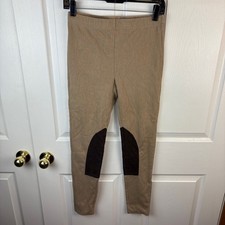 Women's Lauren Ralph Lauren Riding Leggings Tan Brown Pull On Medium M Horse