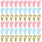 200 Pcs Baby Footprint Confetti Gender Reveal Party Confetti Candy Box Confetti