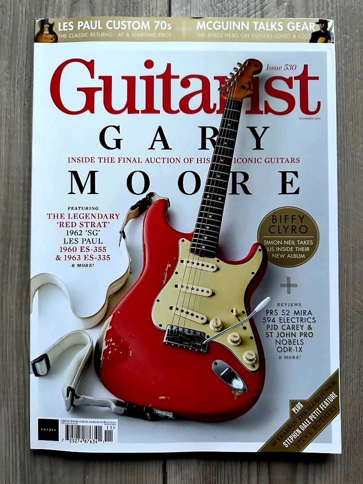 2025 GARY MOORE Biffy Clyro GUITARIST Magazine November Issue McGuinn Talks Gear