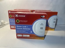 Kidde Smart Water Leak and Freeze Detector, Wi-Fi Enabled,Battery Operated Lot 5