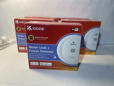 Kidde Smart Water Leak and Freeze Detector, Wi-Fi Enabled,Battery Operated Lot 5