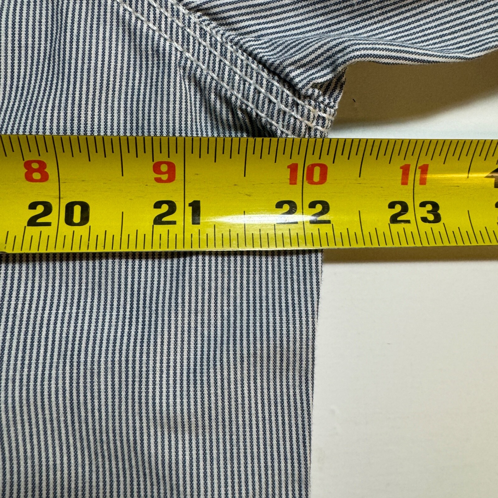 Converse One Star Men's Size M Blue Pinstripe Cotton Long Sleeve Casual Shirt thumbnail 7