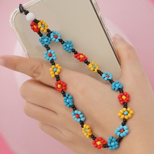 Anti-verlorenes Handy-Seil Handydekoration Perlenbesetztes Telefonarmband - 第 2/12 張圖片