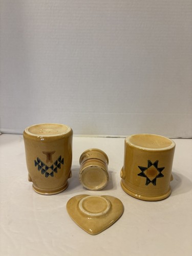 PFALTZGRAFF FOUR MINIATURES THREE JARS W/HANDLES ONE HEART - Picture 3 of 3