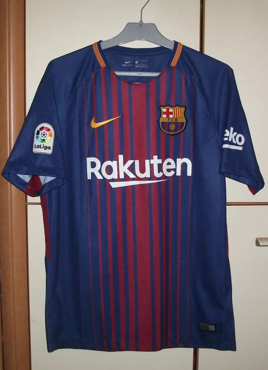 Intact Bron Gemoedsrust FC Barcelona 2017-2018 Home football shirt jersey Nike size M | eBay