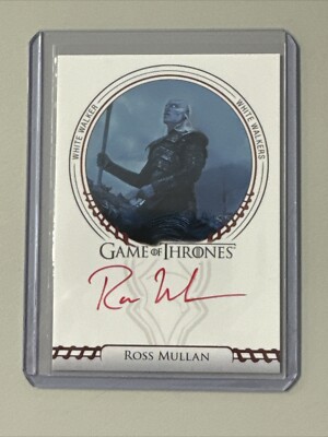 2024 Rittenhouse Game Of Thrones Ross Mullan As White Walker Auto 