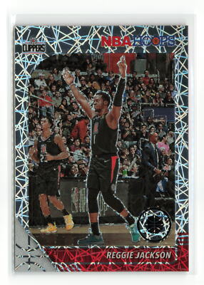 REGGIE JACKSON #57 2019-20 PANINI HOOPS PREMIUM STOCK CLIPPERS LAZER