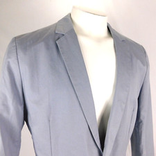 Hugo Hugo Boss Men Blue Blazer Sport Coat Arbone Cotton Sz 42 R