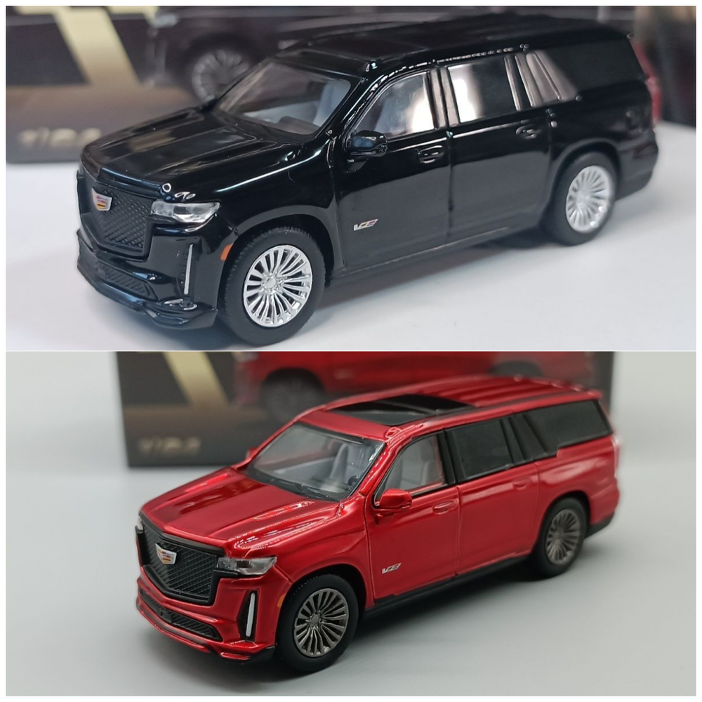 MASDI 1/64 Scale Cadillac Escalade Black Red Diecast Car Model Toy Gift