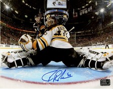 Tuukka Rask Boston Bruins Signed Autographed Net Cam Save Vs Buffalo 8x10