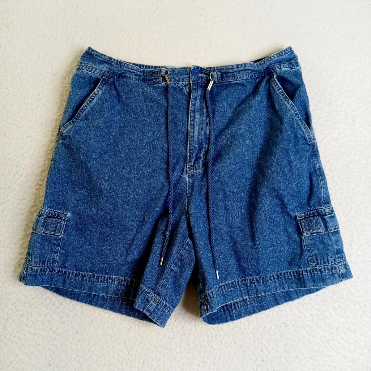 White stag jean shorts sales