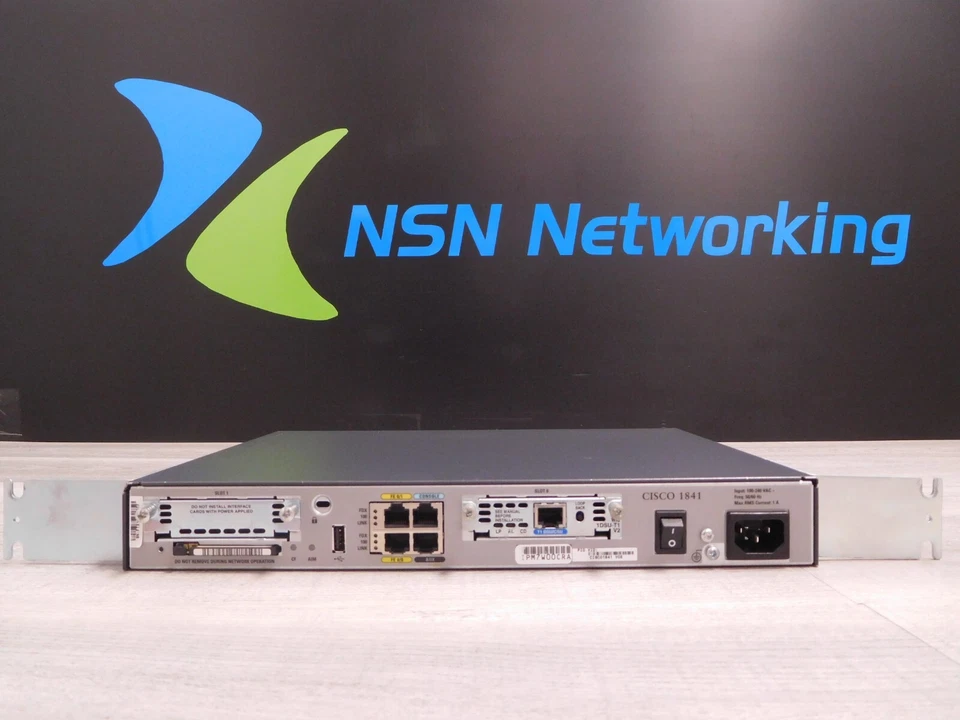 Cisco 1841 CISCO1841 2-Port Integrated Services Router 1x WIC-1DSU-T1-V2 - Image 4 of 4