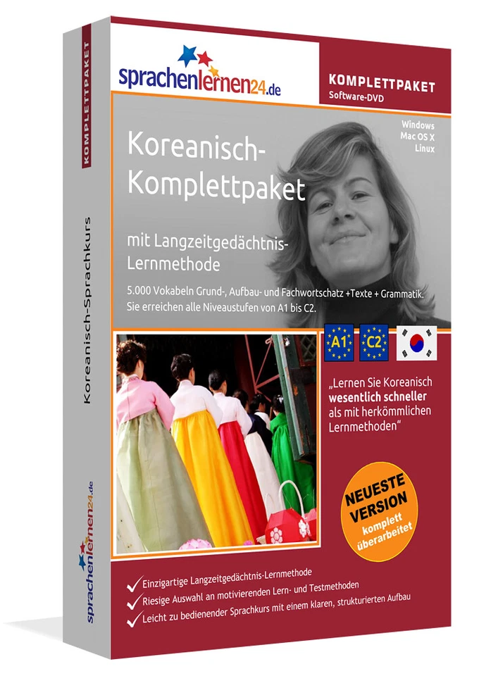 Koreanisch lernen Komplettpaket Sprachkurs Onlinekurs,Sprachenlernen24 - Bild 3 von 4