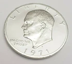 Photo of a 1971-S Eisenhower Dollar Proof from an eBay listing that sold on Jul 20, 2026
