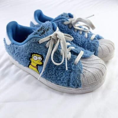 Adidas x The Simpsons Marge GZ1773 Youth Size 1 Blue White Sneakers Shoes Kids