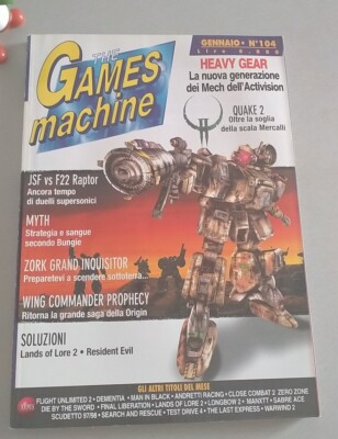 THE GAMES MACHINE 104 TGM JANUAR 1998 QUAKE HEAVY GEAR MYTHZORK TEST DRIVE WING