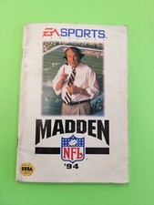 Sega Gensis Manual Madden 94