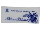 Royal Copenhagen Blue Flower, dealer sign in German "Blaue Blume"