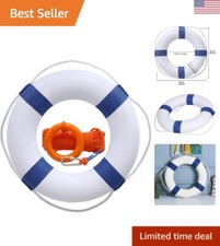20 inch/50cm Pool Safety Throw Ring Life Preserver Ring Buoy, Swimming Swim F...
