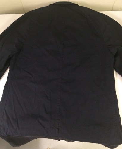 LONDON FOG Maincoats Vintage RAINCOAT Rain TRENCH Coat 42 Navy Blue USA made - Picture 2 of 7