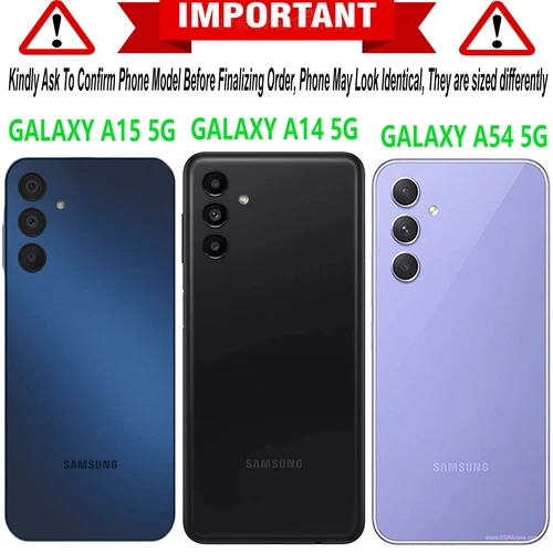 For Samsung Galaxy A15 5G A16 A14 A54 Case Phone Cover Shockproof+Tempered Glass - Zdjęcie 4 z 76