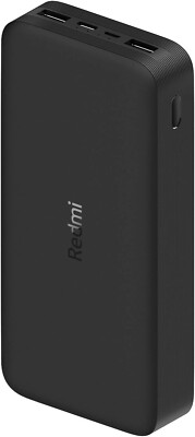Xiaomi Mi 20000mAh Redmi Power Bank 74Wh 3.6A with 2 USB-A Ports Fast Charge