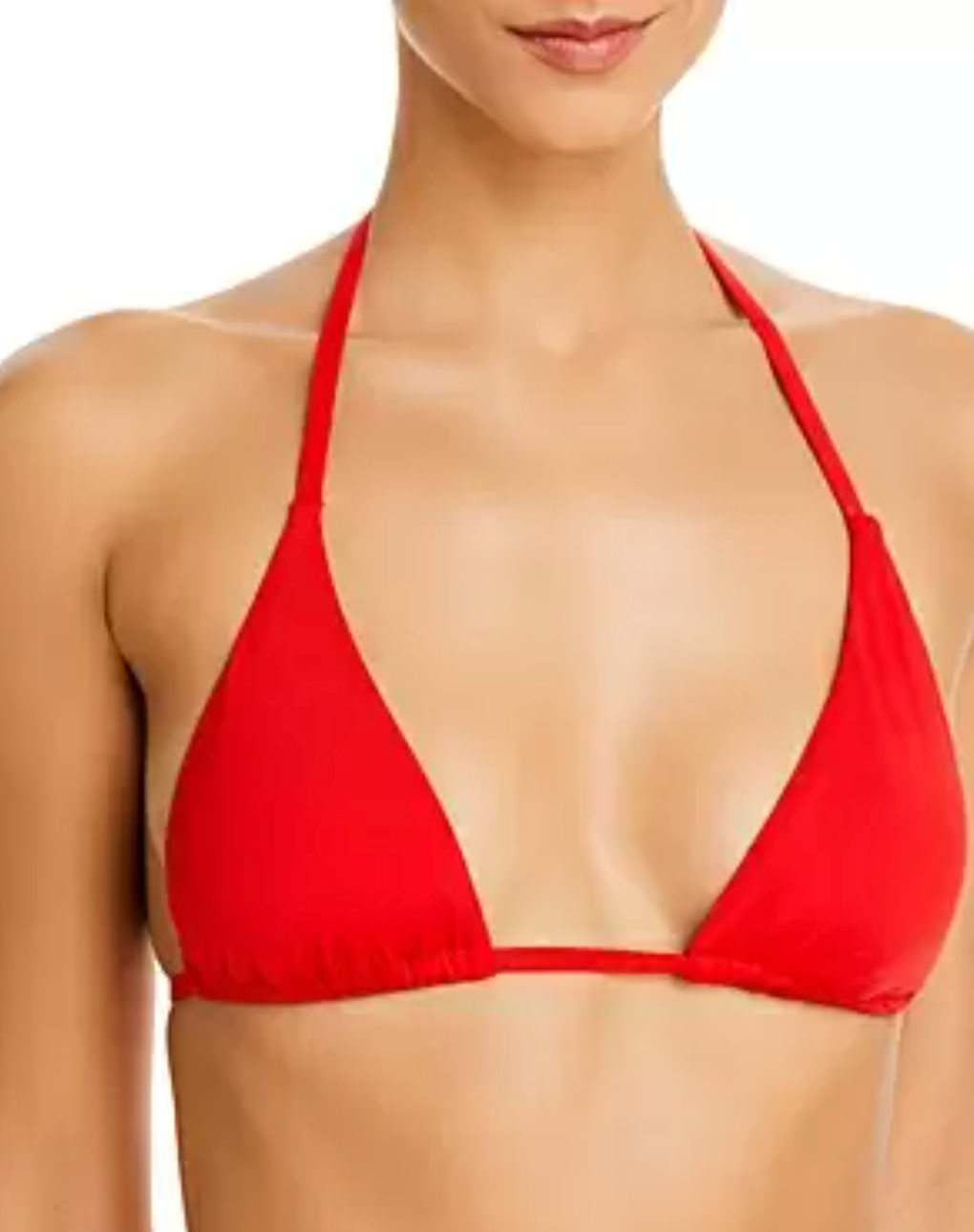 Aqua L121718 Womens Red Bikini Swim Top Size Small