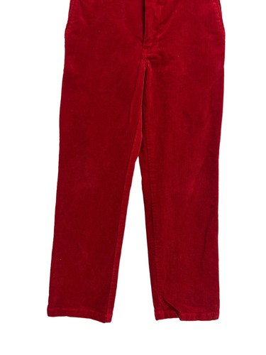 Polo Ralph Lauren Girl's Bright Red Straight Leg Corduroy Dress Pants Size 8 - Picture 9 of 12