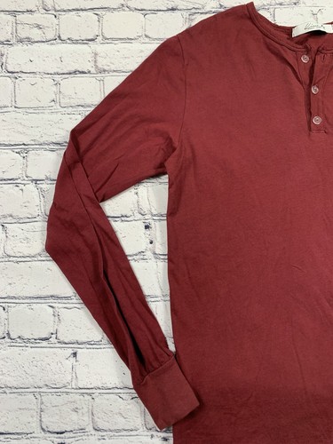 NWT Kinetix Shirt Men’s SM Red Maroon Long Sleeve Henley Casual Luxury MSRP $70 - Picture 12 of 17
