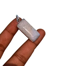 Superb Moonstone Gemstone 925 Sterling Silver Plated Handmade Pendant Gift A075