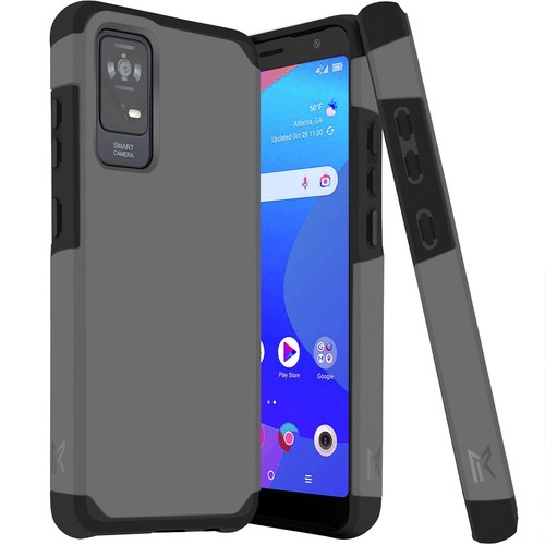 FOR TCL ION X T430W ShockProof Hybrid Case Cell Phone Cover + Tempered Glass - Picture 10 of 33