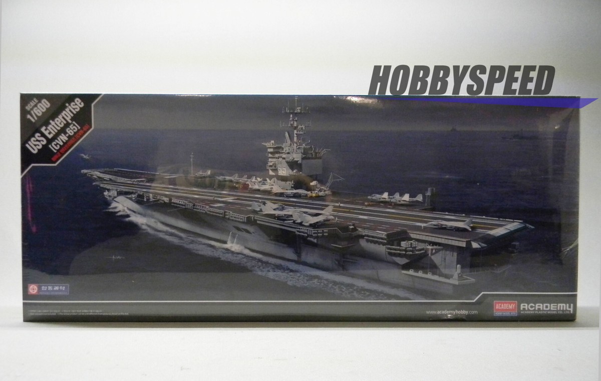 ACADEMY USS ENTERPRISE CVN-65 PLASTIC MODEL CARRIER SHIP KIT