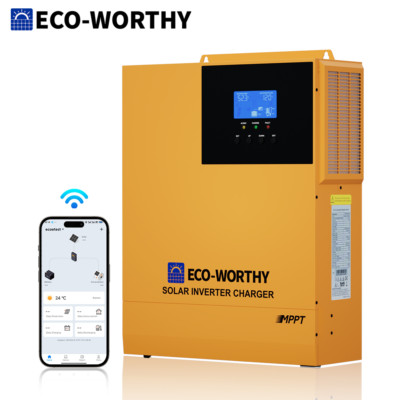 ECO-WORTHY 3500W 48V Solar hybrid Inverter MPPT 80A Controller for