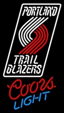 Portland Trail Blazers Beer 10" Vivid LED Neon Sign Light Lamp Artwork Decor VL