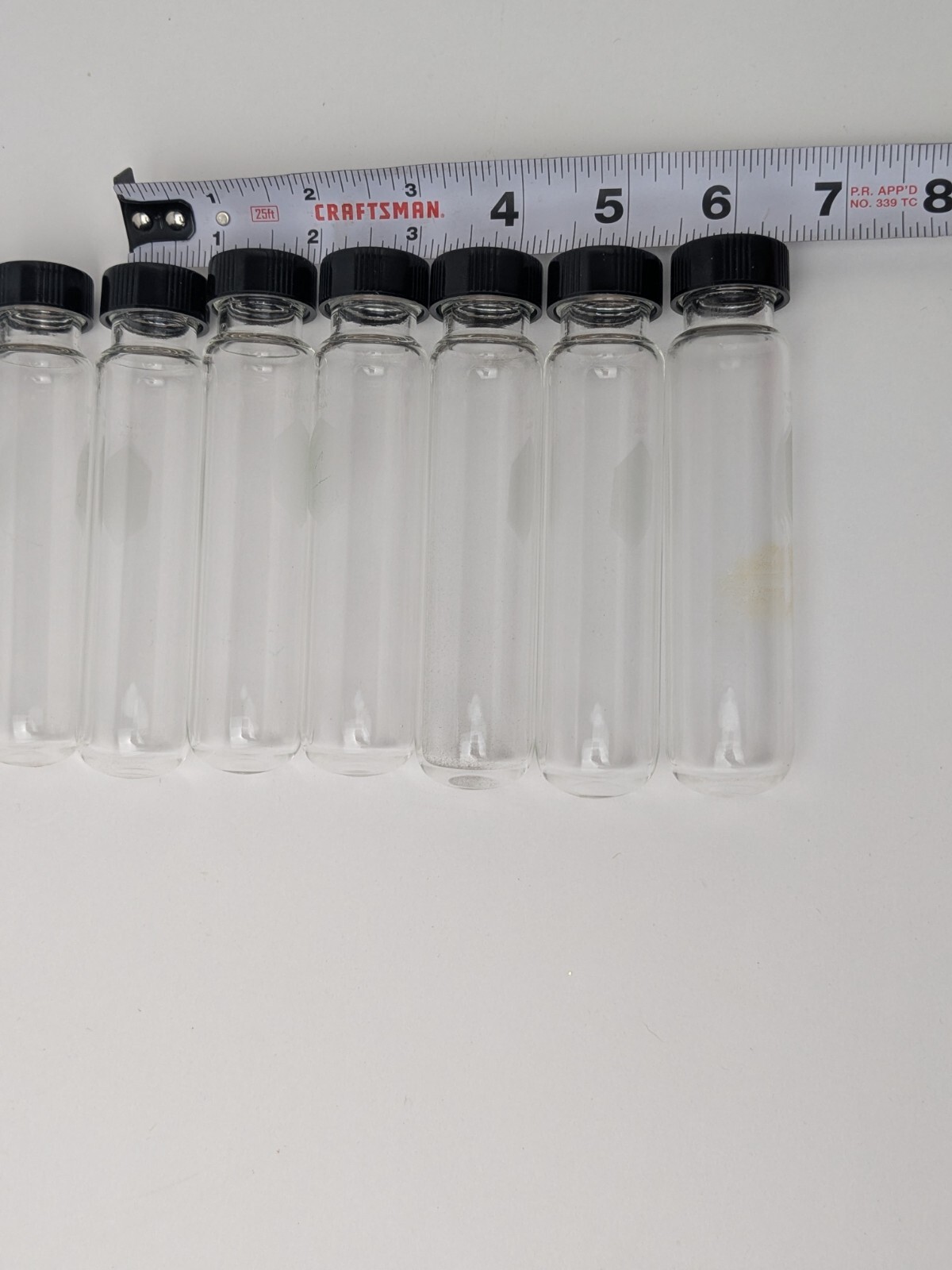 (11) KIMBLE KIMAX Glass 50mL Round Bottom Centrifuge Tube & Screw Cap 45212