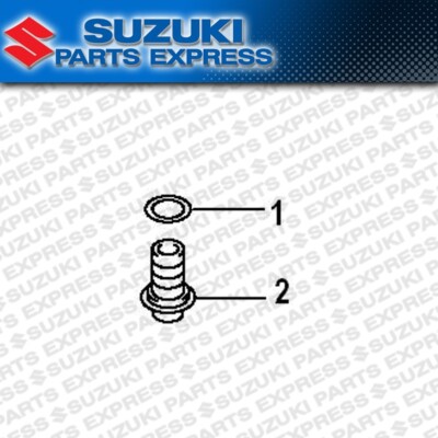 NEW SUZUKI OEM OIL DRAIN PLUG GASKET 10 PACK DR-Z400 RM-Z250 DL650