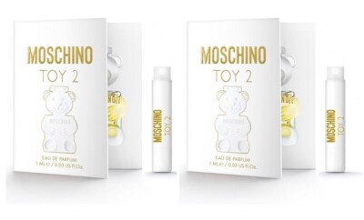 2 Sample Vial MOSCHINO TOY 2 for Women 0.03 oz 1 ml Eau de Parfum Vial Spray NEW