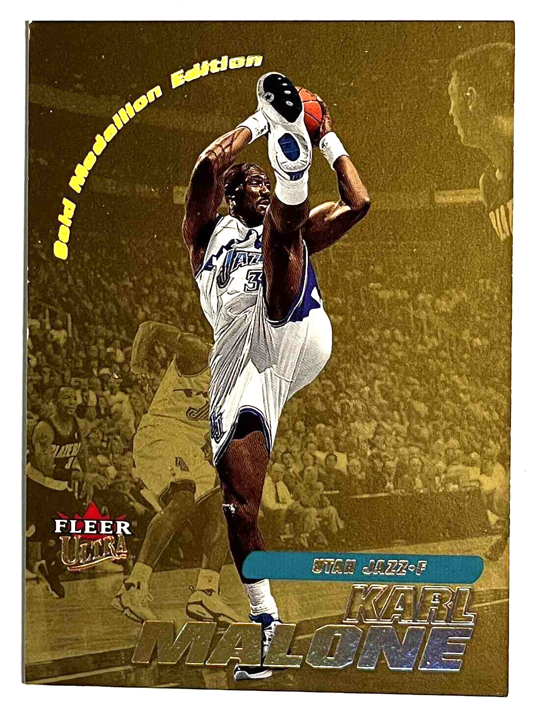 Karl Malone 2000-01 Gold Medallion Ultra Basketball Card #126G Jazz