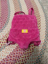 Build A Bear Workshop Pink Textured Backpack Carrier For Stuffed Animals