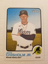 2022 Topps Heritage 1973 Oversized Box Topper Jazz Chisholm Jr. #OB-JC Marlins