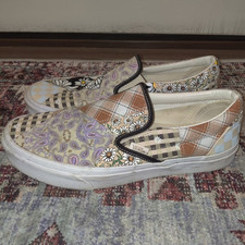 VANS Mens size 10 Classic Slip On Meadow Patc...