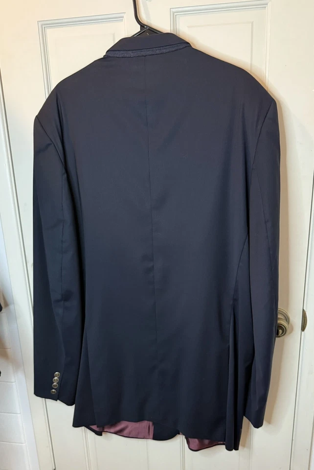 Blazer Jack Victor Estrada Super 110’s Hombre 50XL Azul Marino Lana Abrigo Deportivo  Foto 2 de 4