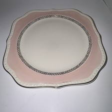 Homer Laughlin Eggshell Laurel Pink Square (3) Salad Plate. (8”)