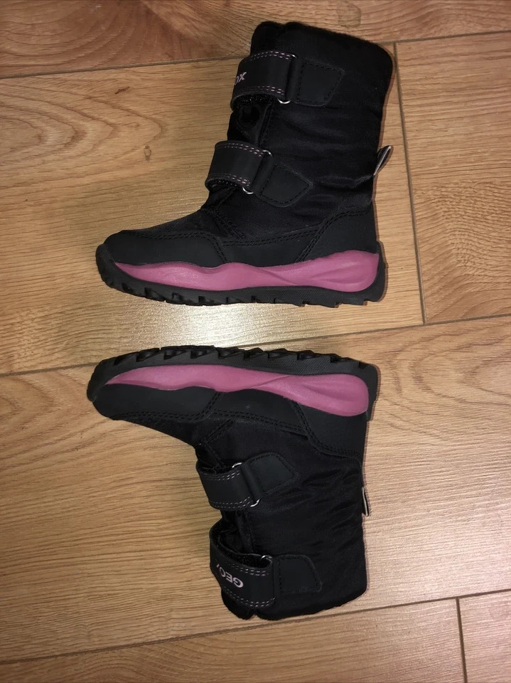 Geox amphibiox Girl Insulated Waterproof Snow Rain Boots Size uk 7 used once ltd image 5