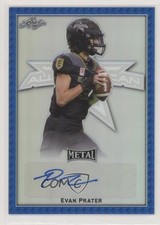 2020 Leaf Metal US Army All-American Bowl Blue 9/20 Evan Prater #BA-EP1 Auto 1u6