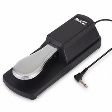 6.35mm Sustain Pedal for Electronic Keyboards and Digital Pianos with Polarit...
