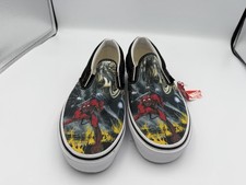 NEW Vans Classic Slip On Iron Maiden Number Of The Beast VN-0QFDIM3 Men’s 7.5