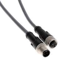 Phoenix Contact 1326629 M12 Cable 4-Pos Male to Female Ext 2m 6.56' Gray PVC IP6