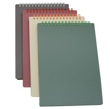 Top Bound Spiral Notebook, 4 Pcs 4 Color A5 Size Thick Plastic Hardcover 7mm ...