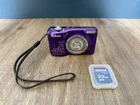 Nikon Coolpix L31 16.1MP 5x Zoom Digital Camera Purple 512MB SD Tested - RARE